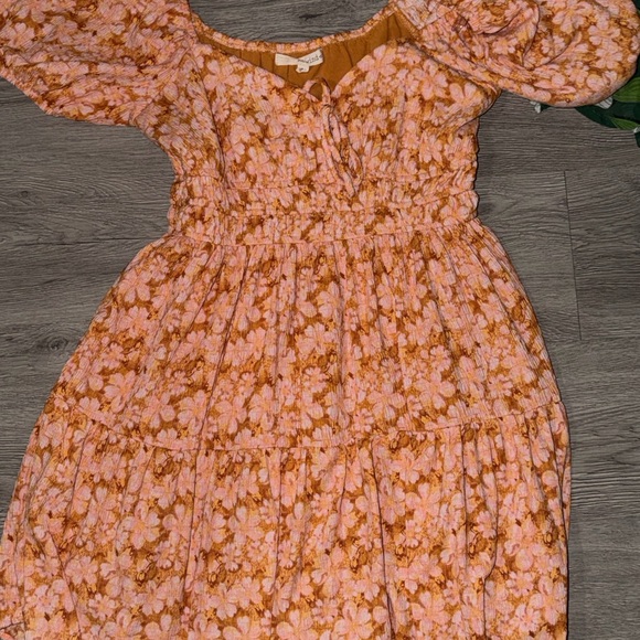 Rewind Dresses & Skirts - Floral Pink and Orange Dress